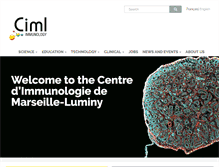 Tablet Screenshot of ciml.univ-mrs.fr