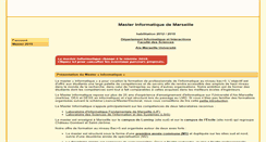 Desktop Screenshot of masterinfo.univ-mrs.fr