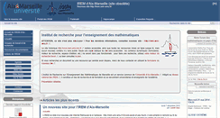 Desktop Screenshot of irem.univ-mrs.fr